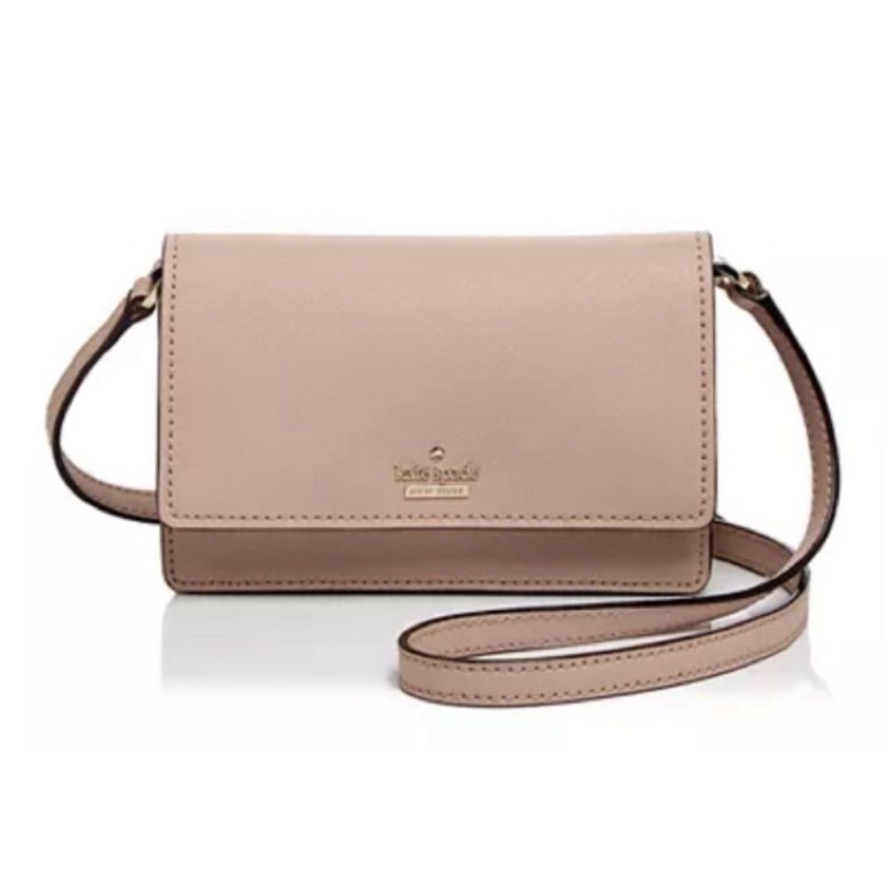 Kate Spade Arielle blush saffiano leather crossbody bag NWOT